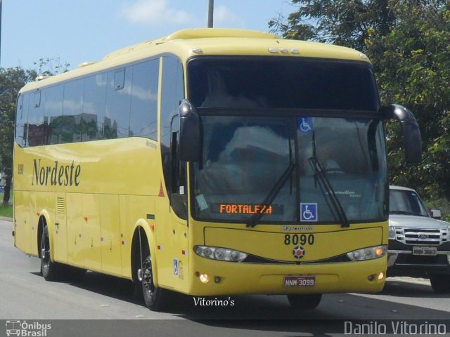 Viação Nordeste 8090 na cidade de Parnamirim, Rio Grande do Norte, Brasil, por Danilo Vitorino Lopes. Número da foto: #1838310.