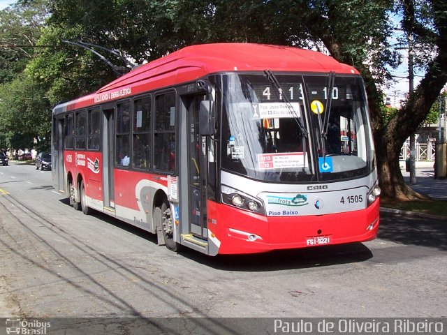 Himalaia Transportes > Ambiental Transportes Urbanos 4 1505 na cidade de São Paulo, São Paulo, Brasil, por Paulo de Oliveira Ribeiro. ID da foto: 1840828.