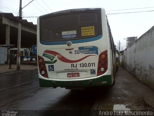 Expresso São Francisco RJ 130.011 na cidade de Nova Iguaçu, Rio de Janeiro, Brasil, por André Luiz Nascimento. Número da foto: #1840520.