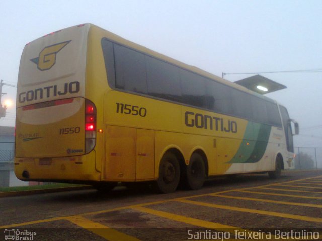 Empresa Gontijo de Transportes 11550 na cidade de Cascavel, Paraná, Brasil, por Santiago Teixeira Bertolino. ID da foto: 1840085.