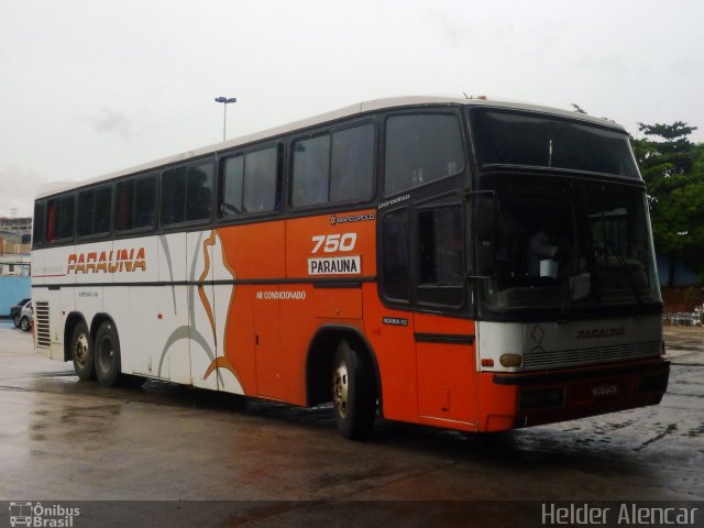 Viação Paraúna 750 na cidade de Goiânia, Goiás, Brasil, por Helder Alencar. ID da foto: 1841162.