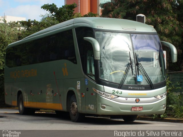 Viação Itapemirim 243 na cidade de São Paulo, São Paulo, Brasil, por Rogério da Silva Pereira. ID da foto: 1840826.