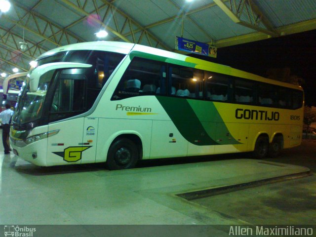 Empresa Gontijo de Transportes 18015 na cidade de Uberaba, Minas Gerais, Brasil, por Allen Maximiliano. Número da foto: #1841265.