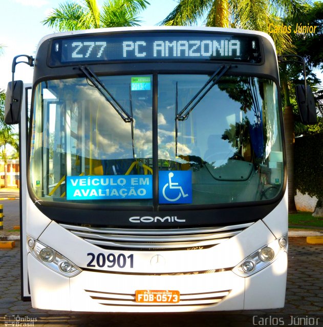 HP Transportes Coletivos 20901 na cidade de Goiânia, Goiás, Brasil, por Carlos Júnior. Número da foto: #1843615.
