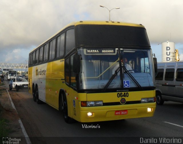 Viação Nordeste 0640 na cidade de Parnamirim, Rio Grande do Norte, Brasil, por Danilo Vitorino Lopes. Número da foto: #1842371.