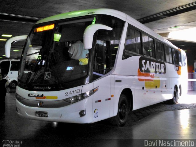 Saritur - Santa Rita Transporte Urbano e Rodoviário 24110 na cidade de Belo Horizonte, Minas Gerais, Brasil, por Davi Nascimento. Número da foto: #1845812.