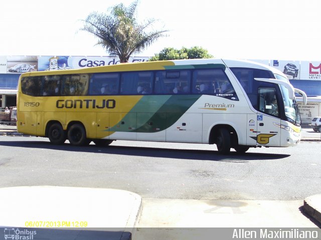 Empresa Gontijo de Transportes 18150 na cidade de Uberaba, Minas Gerais, Brasil, por Allen Maximiliano. Número da foto: #1845154.