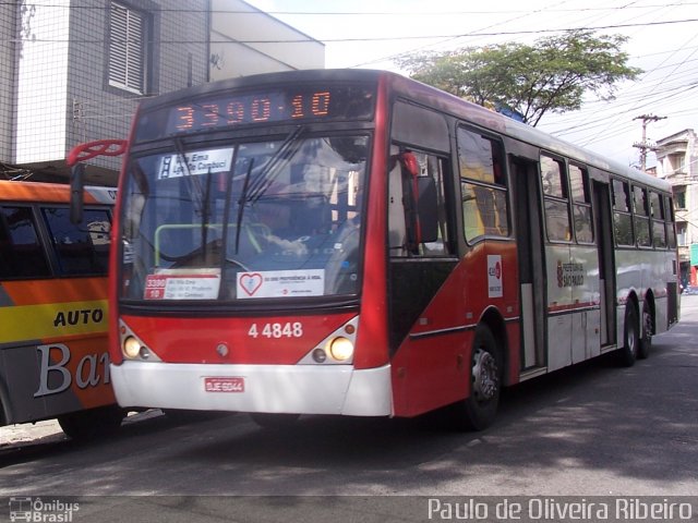 Nova Aliança  4 > Empresa de Transportes Novo Horizonte 4 4848 na cidade de São Paulo, São Paulo, Brasil, por Paulo de Oliveira Ribeiro. ID da foto: 1844537.