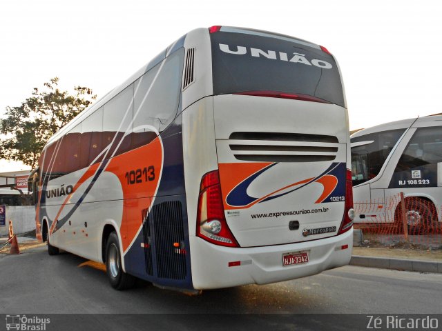 Expresso União 10213 na cidade de Rio de Janeiro, Rio de Janeiro, Brasil, por Zé Ricardo Reis. Número da foto: #1846876.