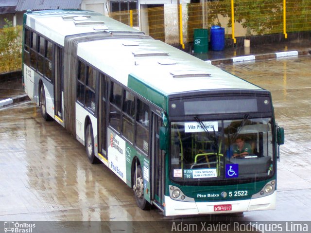 Via Sul Transportes Urbanos 5 2522 na cidade de São Paulo, São Paulo, Brasil, por Adam Xavier Rodrigues Lima. ID da foto: 1847496.