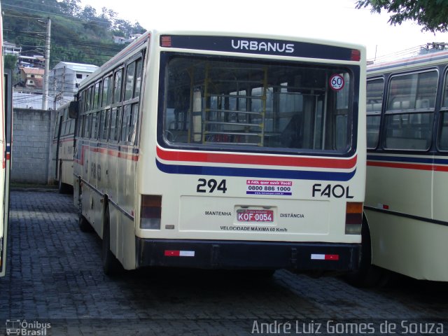 FAOL - Friburgo Auto Ônibus 294 na cidade de Nova Friburgo, Rio de Janeiro, Brasil, por André Luiz Gomes de Souza. ID da foto: 1849588.