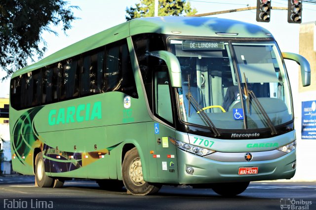 Viação Garcia 7707 na cidade de Sorocaba, São Paulo, Brasil, por Fabio Lima. ID da foto: 1849659.