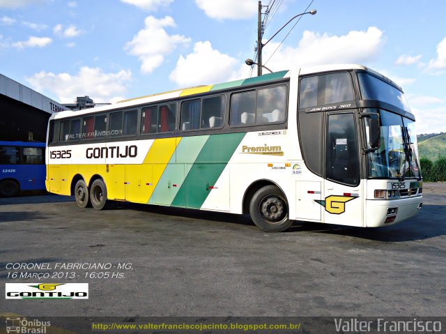 Empresa Gontijo de Transportes 15325 na cidade de Coronel Fabriciano, Minas Gerais, Brasil, por Valter Francisco. ID da foto: 1849396.