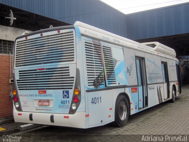 Metra - Sistema Metropolitano de Transporte 4011 na cidade de São Bernardo do Campo, São Paulo, Brasil, por Sandro Alves. ID da foto: 1848670.