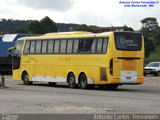 Viação Itapemirim 9043 na cidade de João Monlevade, Minas Gerais, Brasil, por Antonio Carlos Fernandes. Número da foto: #1849469.