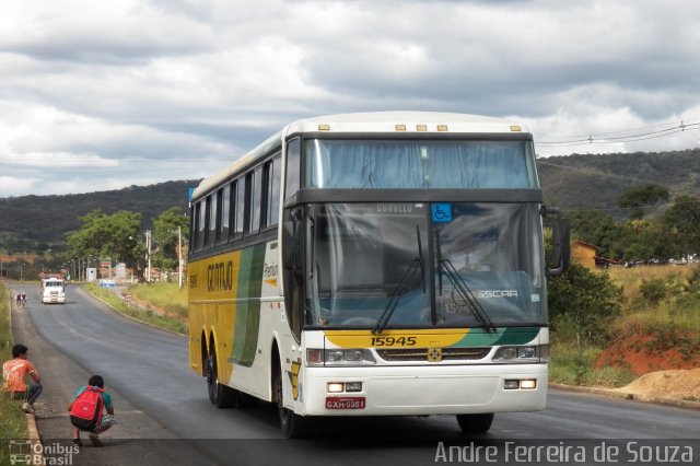 Empresa Gontijo de Transportes 15945 na cidade de Montes Claros, Minas Gerais, Brasil, por Andre Ferreira de Souza. ID da foto: 1849827.