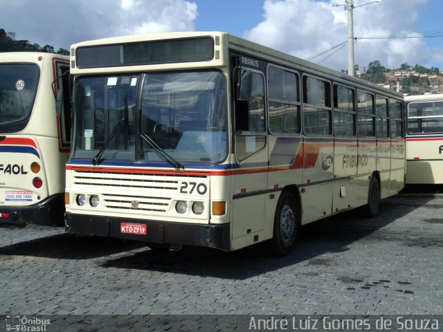 FAOL - Friburgo Auto Ônibus 270 na cidade de Nova Friburgo, Rio de Janeiro, Brasil, por André Luiz Gomes de Souza. ID da foto: 1849628.