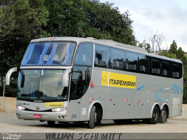 Viação Itapemirim 008 na cidade de Curitiba, Paraná, Brasil, por Willian Schimitt. Número da foto: #1848761.