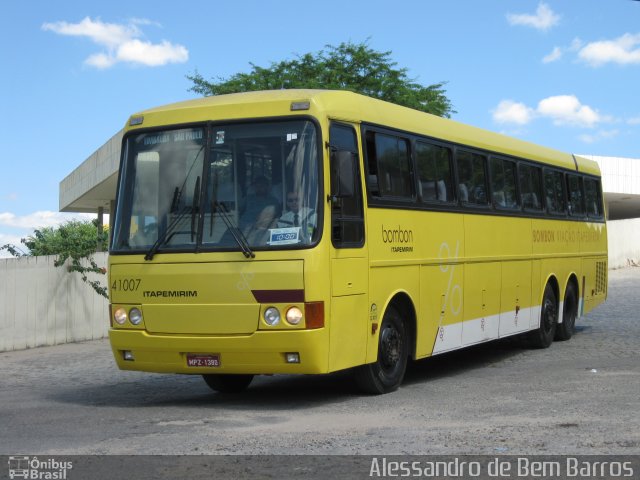 Viação Itapemirim 41007 na cidade de Caruaru, Pernambuco, Brasil, por Alessandro de Bem Barros. Número da foto: #1894124.
