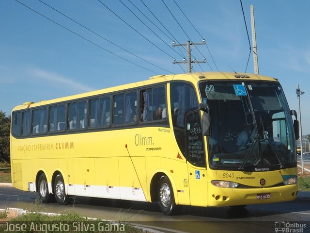 Viação Itapemirim 8045 na cidade de Brasília, Distrito Federal, Brasil, por José Augusto da Silva Gama. Número da foto: #1894345.