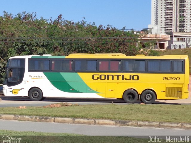 Empresa Gontijo de Transportes 15290 na cidade de Belo Horizonte, Minas Gerais, Brasil, por Júlio  Mandelli. ID da foto: 1894561.