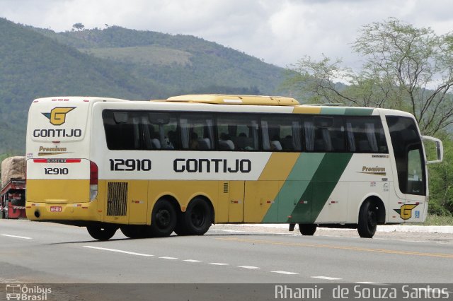 Empresa Gontijo de Transportes 12910 na cidade de Jequié, Bahia, Brasil, por Rhamir  de Souza Santos. ID da foto: 1912940.