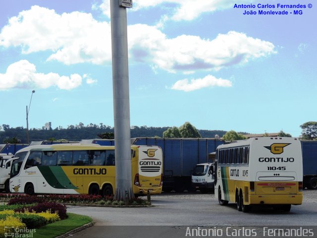 Empresa Gontijo de Transportes 11045 na cidade de João Monlevade, Minas Gerais, Brasil, por Antonio Carlos Fernandes. ID da foto: 1911457.