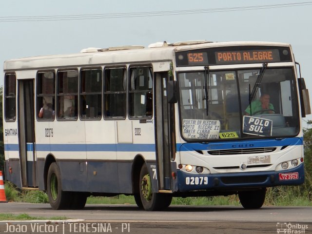 Viação Santana 02079 na cidade de Teresina, Piauí, Brasil, por João Victor. Número da foto: #1915146.