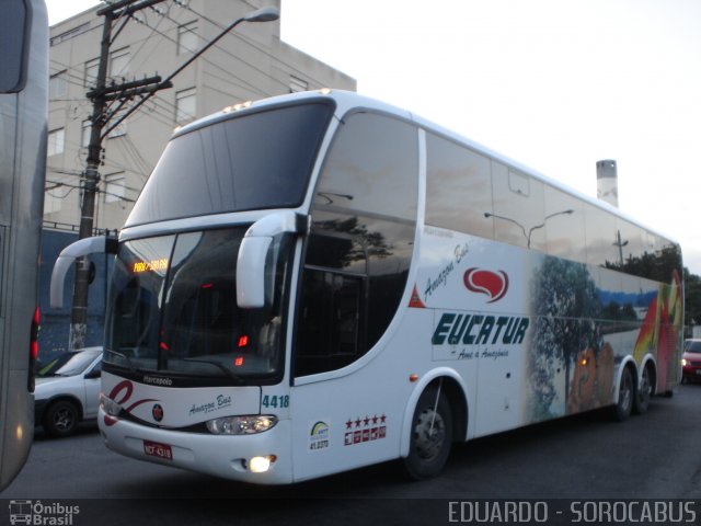 Eucatur - Empresa União Cascavel de Transportes e Turismo 4418 na cidade de São Paulo, São Paulo, Brasil, por EDUARDO - SOROCABUS. ID da foto: 1914498.