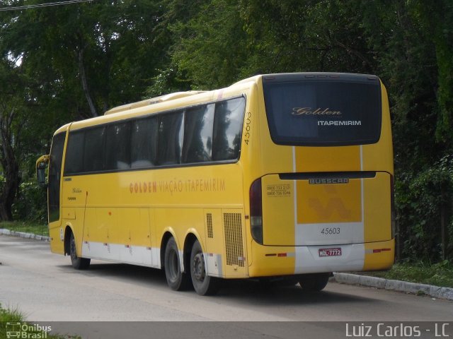 Viação Itapemirim 45603 na cidade de Recife, Pernambuco, Brasil, por Luiz Carlos de Santana. Número da foto: #1914154.