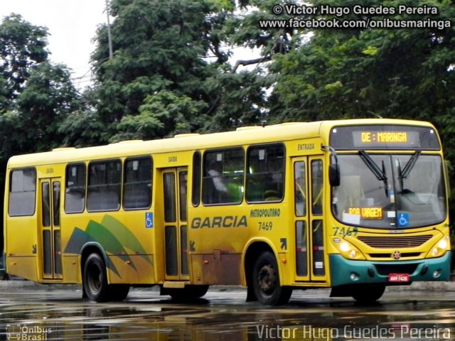 Viação Garcia 7469 na cidade de Maringá, Paraná, Brasil, por Victor Hugo Guedes Pereira. Número da foto: #1915549.