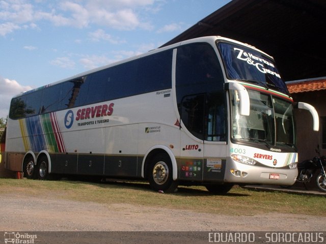 Servers Transporte e Turismo 4003 na cidade de Sorocaba, São Paulo, Brasil, por EDUARDO - SOROCABUS. Número da foto: #1918834.