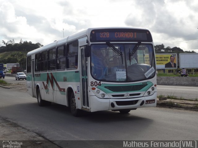 Viação Mirim 804 na cidade de Jaboatão dos Guararapes, Pernambuco, Brasil, por Matheus Fernando. Número da foto: #1917502.