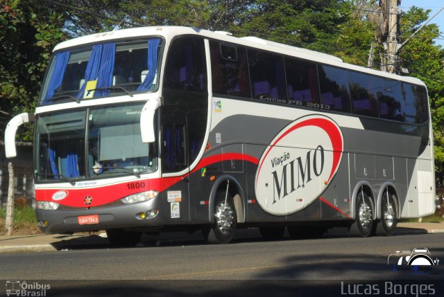 Viação Mimo 1800 na cidade de Araxá, Minas Gerais, Brasil, por Lucas Borges . Número da foto: #1918729.