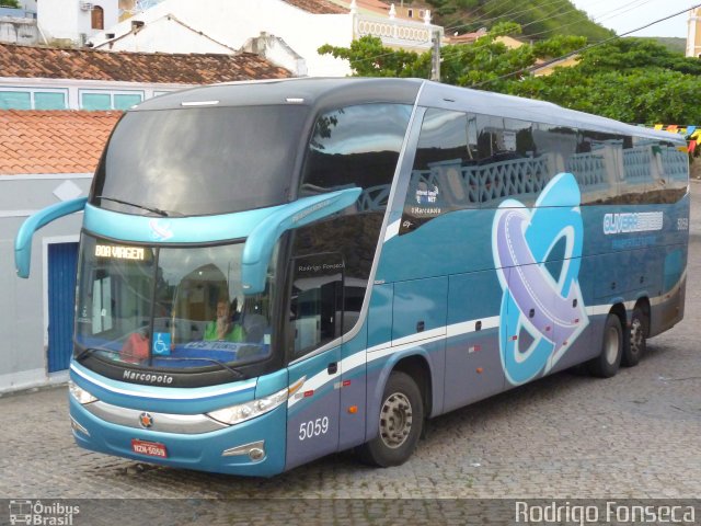 Oliveira Santos Transporte e Turismo 5059 na cidade de Piranhas, Alagoas, Brasil, por Rodrigo Fonseca. ID da foto: 1918123.