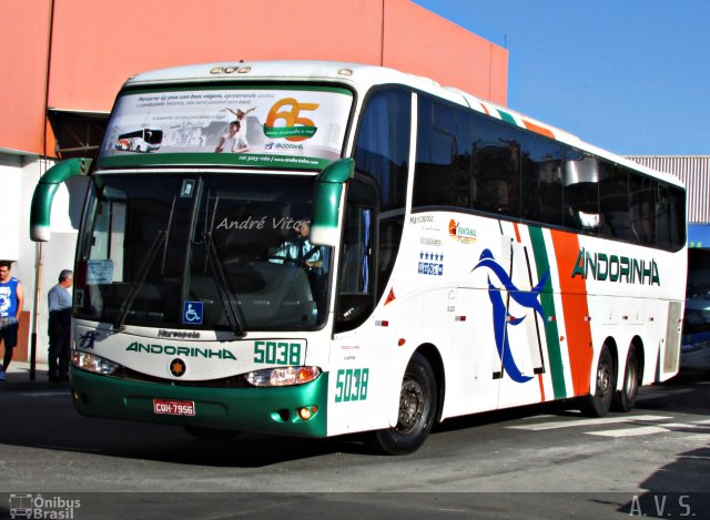 Empresa de Transportes Andorinha 5038 na cidade de Rio de Janeiro, Rio de Janeiro, Brasil, por André Vitor  Silva dos Santos. Número da foto: #1921715.