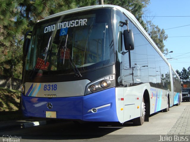 Metra - Sistema Metropolitano de Transporte 8318 na cidade de São Bernardo do Campo, São Paulo, Brasil, por Julio  Cesar. Número da foto: #1920912.