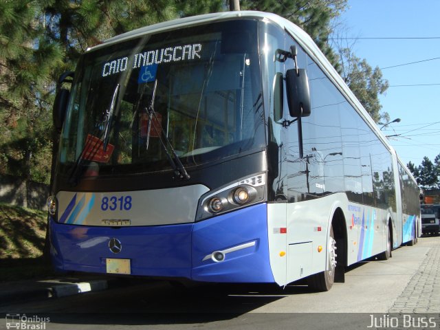 Metra - Sistema Metropolitano de Transporte 8318 na cidade de São Bernardo do Campo, São Paulo, Brasil, por Julio  Cesar. ID da foto: 1920912.