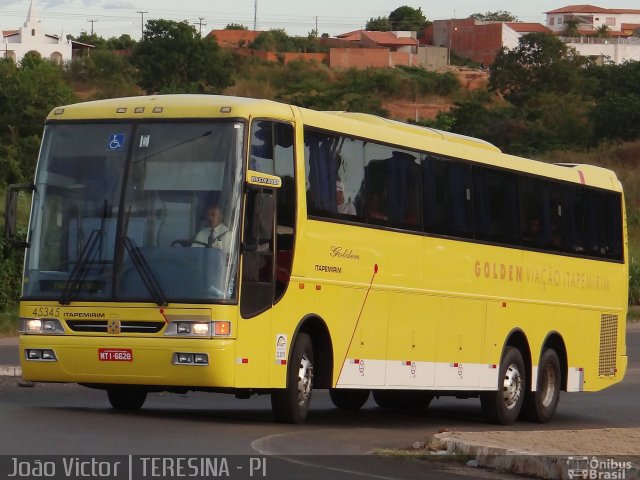 Viação Itapemirim 45345 na cidade de Teresina, Piauí, Brasil, por João Victor. ID da foto: 1919478.