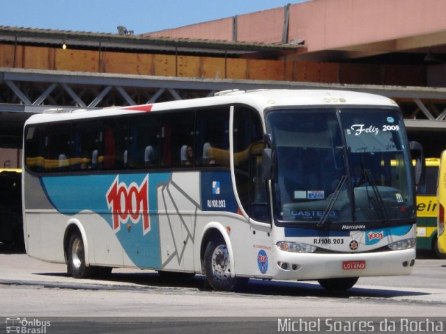 Auto Viação 1001 RJ 108.203 na cidade de Rio de Janeiro, Rio de Janeiro, Brasil, por Michel Soares da Rocha. Número da foto: #1920077.