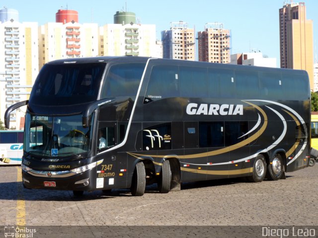 Viação Garcia 7347 na cidade de Londrina, Paraná, Brasil, por Diego Leão. Número da foto: #1922811.