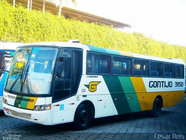 Empresa Gontijo de Transportes 3150 na cidade de Belo Horizonte, Minas Gerais, Brasil, por César Ônibus. ID da foto: 1925251.