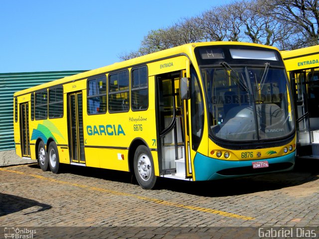 Viação Garcia 6876 na cidade de Londrina, Paraná, Brasil, por Gabriel Dias. Número da foto: #1926054.