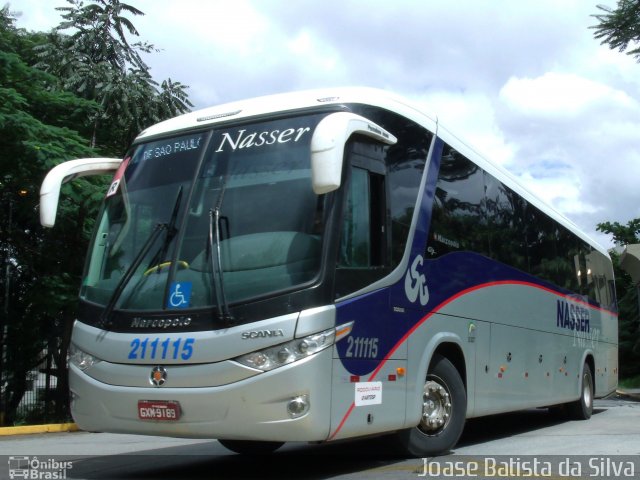 Viação Nasser 211115 na cidade de São Paulo, São Paulo, Brasil, por Joase Batista da Silva. Número da foto: #1924529.