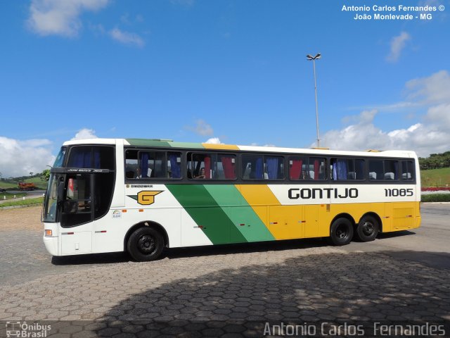 Empresa Gontijo de Transportes 11085 na cidade de João Monlevade, Minas Gerais, Brasil, por Antonio Carlos Fernandes. ID da foto: 1924461.