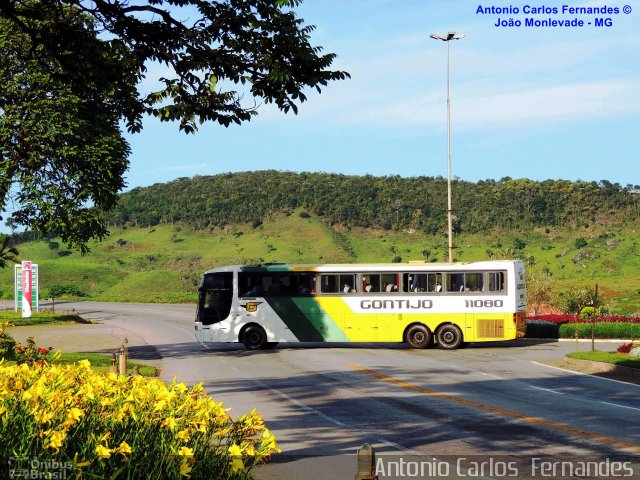 Empresa Gontijo de Transportes 11080 na cidade de João Monlevade, Minas Gerais, Brasil, por Antonio Carlos Fernandes. ID da foto: 1926632.