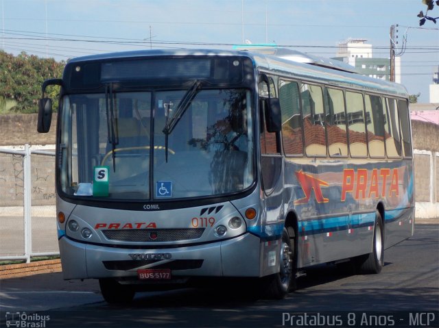 Expresso de Prata 0119 na cidade de Bauru, São Paulo, Brasil, por Cristiano Soares da Silva. Número da foto: #1930227.