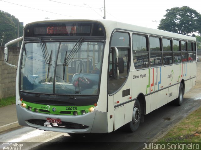Sigma Transportes Coletivos 10078 na cidade de Piracicaba, São Paulo, Brasil, por Juliano Sgrigneiro. Número da foto: #1932031.