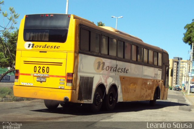 Viação Nordeste 0260 na cidade de Fortaleza, Ceará, Brasil, por [Leandro Sousa]. Número da foto: #1896399.
