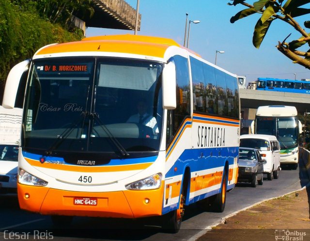 Viação Sertaneja 450 na cidade de Belo Horizonte, Minas Gerais, Brasil, por César Ônibus. Número da foto: #1933881.
